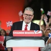Lãnh đạo Công đảng Anh Keir Starmer trong bài phát biểu sau khi kết quả bầu cử được công bố, tại London, ngày 5/7/2024. (Ảnh: Getty Images/TTXVN)