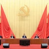 Tổng Bí thư, Chủ tịch Trung Quốc Tập Cận Bình phát biểu tại phiên họp toàn thể lần thứ ba của Ủy ban Kiểm tra Kỷ luật Trung ương ở Thủ đô Bắc Kinh, ngày 8/1/2024. (Ảnh: THX/TTXVN)