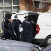 Cảnh sát được triển khai tại hiện trường một vụ tấn công ở ngoại ô Wakeley, Tây Nam thành phố Sydney (Australia), ngày 16/4/2024. (Ảnh: THX/TTXVN)