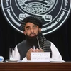 Người phát ngôn chính quyền Taliban Zabihullah Mujahid phát biểu họp báo tại Kabul (Afghanistan), ngày 29/6/2024. (Ảnh: THX/TTXVN)