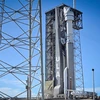 Tên lửa đẩy Atlas V mang theo tàu vũ trụ Starliner được đặt vào bệ phóng ở Trung tâm Vũ trụ Kennedy, bang Florida (Mỹ) ngày 5/5/2024. (Ảnh: AFP/TTXVN)