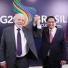 Thủ tướng Phạm Minh Chính hội kiến Tổng thống Brazil Luiz Inácio Lula da Silva. (Ảnh: Dương Giang/TTXVN)