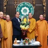 TW Mặt trận Tổ quốc làm việc với Giáo hội Phật giáo