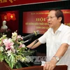 Ông Trương Minh Tuấn, Phó Trưởng Ban Tuyên giáo Trung ương phát biểu. (Ảnh: Trần Lê Lâm/TTXVN)