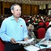 Ông Đinh Xuân Thảo, đại biểu Quốc hội Thành phố Hà Nội phát biểu ý kiến. (Ảnh: Lâm Khánh/TTXVN)