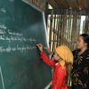 Một lớp học vùng cao ở tỉnh Cao Bằng. (Nguồn: TTXVN)