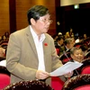 Đại biểu Quốc hội thành phố Hà Nội Đào Văn Bình phát biểu ý kiến. (Ảnh: Phương Hoa/TTXVN)