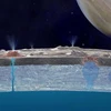 Phát hiện tia nước bắn ra từ cực nam mặt trăng của sao Mộc