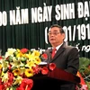Ông Lê Hồng Anh, Ủy viên Bộ Chính trị, Trường trực Ban Bí thư phát biểu tại buổi lễ. (Ảnh: Quốc Việt/TTXVN)