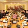 Thứ trưởng Ngoại giao Trung Quốc Trương Nghiệp Toại hội đàm với người đồng cấp Mỹ William Burns, tháng 4/2013 ở Bắc Kinh. (Nguồn: fmprc.gov.cn)