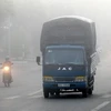 Sương mù xuất hiện dày đặc tại Đồng bằng sông Cửu Long 