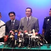 Bộ trưởng Giao thông Malaysia Hishammuddin Hussein phát biểu trong cuộc họp báo ở Kuala Lumpur ngày 19/3 (Ảnh: Kim Dung-Chí Giáp/Kuala Lumpur)