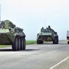 [Video] Quân chính phủ Ukraine rầm rộ kéo về miền Đông
