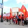 [Photo] Cộng đồng người Việt tại Áo biểu tình phản đối Trung Quốc