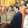 Chủ tịch nước tiếp các cựu chiến binh bảo vệ biên giới phía Bắc 