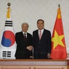 Tổng Bí thư hội kiến Thủ tướng, Chủ tịch Quốc hội Hàn Quốc 