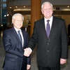 Tổng Bí thư Nguyễn Phú Trọng hội kiến với Thủ tướng Belarus 