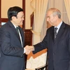Chủ tịch nước Trương Tấn Sang tiếp Đại sứ Algeria chào từ biệt 