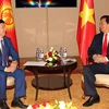 Thủ tướng Nguyễn Tấn Dũng gặp Thủ tướng Cộng hòa Kyrgystan, Temir Sariyev. (Ảnh: Đức Tám/TTXVN)