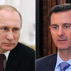 Tổng thống Nga Putin và Tổng thống Syria Assad. (Nguồn: EPA/AFP)