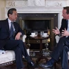Bộ trưởng Ngoại giao Trung Quốc Vương Nghị đang ở thăm Anh đã có cuộc hội kiến với Thủ tướng nước chủ nhà David Cameron. (Nguồn: CFP)