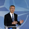 Tổng thư ký NATO Jens Stoltenberg phát biểu tại Hội nghị Bộ trưởng Quốc phòng NATO. (Nguồn: AFP/TTXVN)