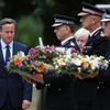 Thủ tướng Anh David Cameron tại lễ tưởng niệm các nạn nhân của vụ khủng bố ngày 7/7/2005. (Nguồn: Reuters)