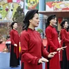 Một chương trình văn nghệ biểu diễn Hát Xoan Phú Thọ tại Hà Nội. (Ảnh: Minh Quyết/TTXVN)