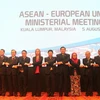 Các trưởng đoàn dự hội nghị bộ trưởng ngoại giao ASEAN-EU chụp ảnh chung. (Ảnh: Dung-Giáp/Vietnam+)