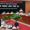Ông Lê Thanh Hải, Ủy viên Bộ Chính trị, Bí thư Thành ủy Thành phố Hồ Chí Minh phát biểu tại hội nghị. (Ảnh: Thanh Vũ/TTXVN)