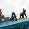 Lực lượng Bảo vệ bờ biển Mỹ tịch thu ma túy vận chuyển lậu trên một con tàu ngoài khơi nước này. (Nguồn: worldmaritimenews.com)