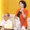 Phó Chủ tịch Quốc hội Nguyễn Thị Kim Ngân phát biểu ý kiến. (Ảnh: Phương Hoa/TTXVN)