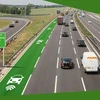 Hình ảnh minh họa về tuyến đường cao tốc có làn đường riêng cho xe điện. (Nguồn: Highways England) 