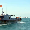Tàu Biên phòng Kiên Giang tuần tra kiểm soát bảo vệ vững chắc vùng biển đảo phía Tây Nam của Tổ quốc. (Ảnh: Lê Sen/TTXVN)
