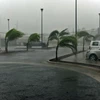Đường phố ở Manzanillo, bang Colima, Mexico khi bão Patricia đổ bộ ngày 23/10. (Nguồn: AFP/TTXVN)