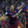 Luis Suarez ăn mừng bàn thắng trong trận đấu giữa Barcelona và Eibar. (Nguồn: AFP)