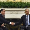 Tổng thống Indonesia Joko Widodo có cuộc hội đàm với Tổng thống Mỹ Barack Obama tại Nhà Trắng. (Nguồn: AP) 