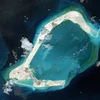 Ảnh chụp vệ tinh bãi Đá Subi (Subi Reef) tháng 8 năm 2015.