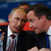 Thủ tướng Anh David Cameron và Tổng thống Nga Vladimir Putin. (Nguồn: Getty Images)