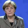 Thủ tướng Đức Angela Merkel tại cuộc họp báo ở Berlin ngày 12/1. (Nguồn: AFP)