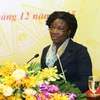 Bà Victoria Kwakwa, Giám đốc quốc gia, Ngân hàng thế giới tại Việt Nam. (Ảnh: An Đăng/TTXVN)