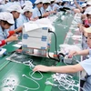Nhà máy sản xuất linh kiện điện tử, phụ trợ của công ty Glonics Việt Nam – doanh nghiệp 100% vốn FDI Hàn Quốc. (Ảnh: Hoàng Nguyên/TTXVN)