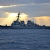 Tàu khu trục trang bị tên lửa dẫn đường USS Curtis Wilbur của Hải quân Mỹ. (Nguồn: Hải quân Mỹ)