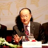 Chủ tịch Nhóm Ngân hàng Thế giới Jim Yong Kim phát biểu tại buổi công bố Báo cáo Việt Nam 2035. (Ảnh: Trần Việt/TTXVN)
