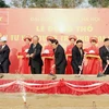 Lễ Động thổ Dự án đầu tư xây dựng Trường Đại học Việt-Nhật thuộc Đại học Quốc gia Hà Nội, tháng 12/2014. (Ảnh: Nguyễn Khang/TTXVN)