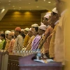 Các thành viên Quốc hội Myanmar thuộc đảng NLD. (Nguồn: Getty Images)