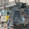 Xe đặc chủng của an ninh Thổ Nhĩ Kỳ ở thị trấn Yukekova, tỉnh Hakkari. (Nguồn: bbc.com)