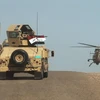 Quân đội Iraq trên vùng sa mạc al-Anbar, ngày 9/3. (Nguồn: AFP)