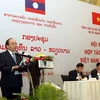 Phó Thủ tướng Chính phủ Nguyễn Xuân Phúc phát biểu tại hội nghị. (Ảnh: Trần Lê Lâm/TTXVN)