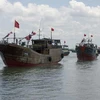 Tàu cá Trung Quốc hoạt động ở biển Đông. (Nguồn: english.cntv.cn)